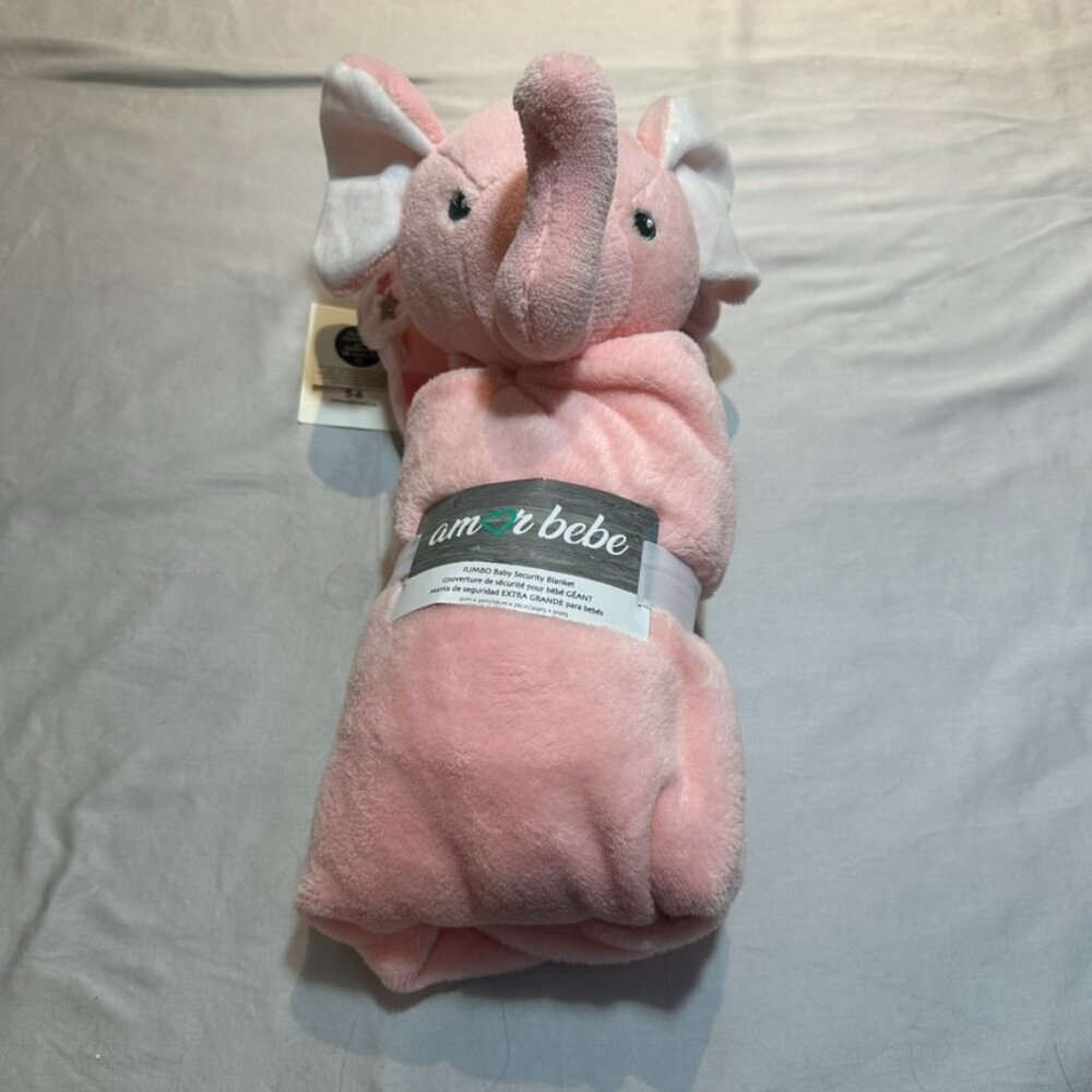 🐥 Amor Baby - NWT - jumbo elephant security blanket